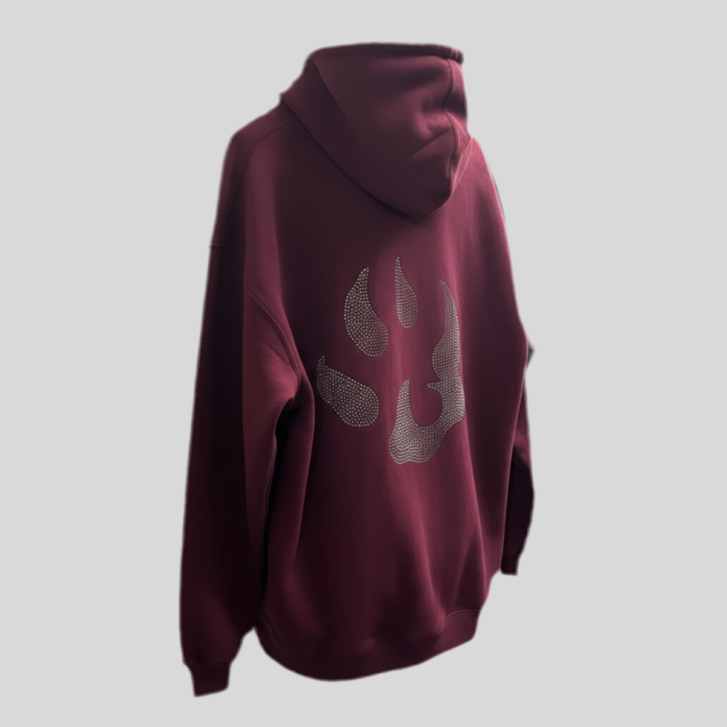 Sweat à capuche Malabar – Grosse patte signature Swarovski au dos | Édition premium
