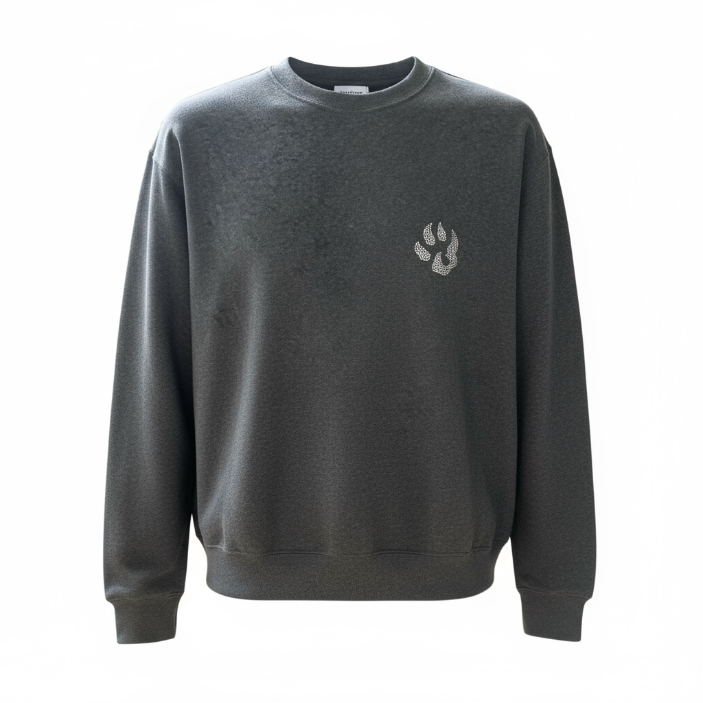 Sweat col rond Empreinte Signature Malabar – Swarovski