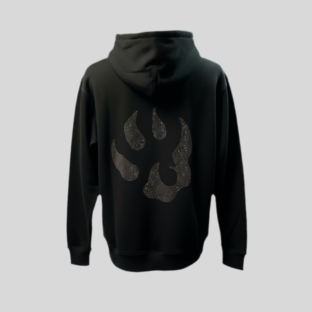 Sweat à capuche Malabar – Grosse patte signature Swarovski au dos | Édition premium