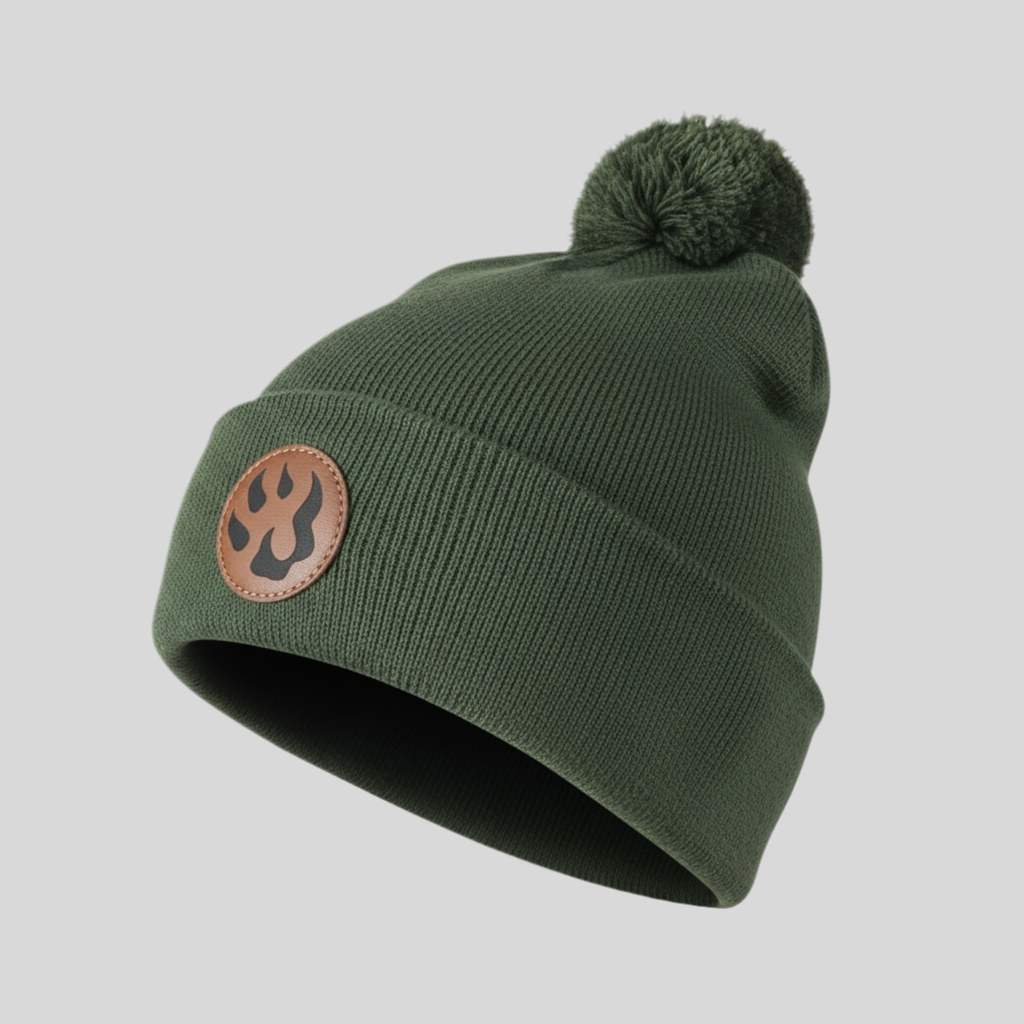 Bonnet à pompon patte de chien en maille fine – Malabar Manufacture