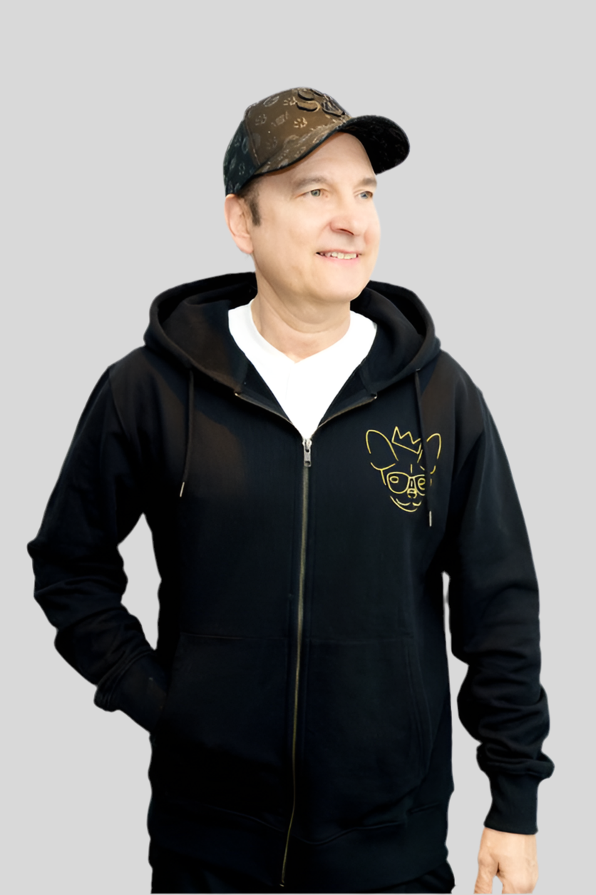 Veste brodée à capuche zippée Oh la la Chihuahua – Jean-Marc Généreux
