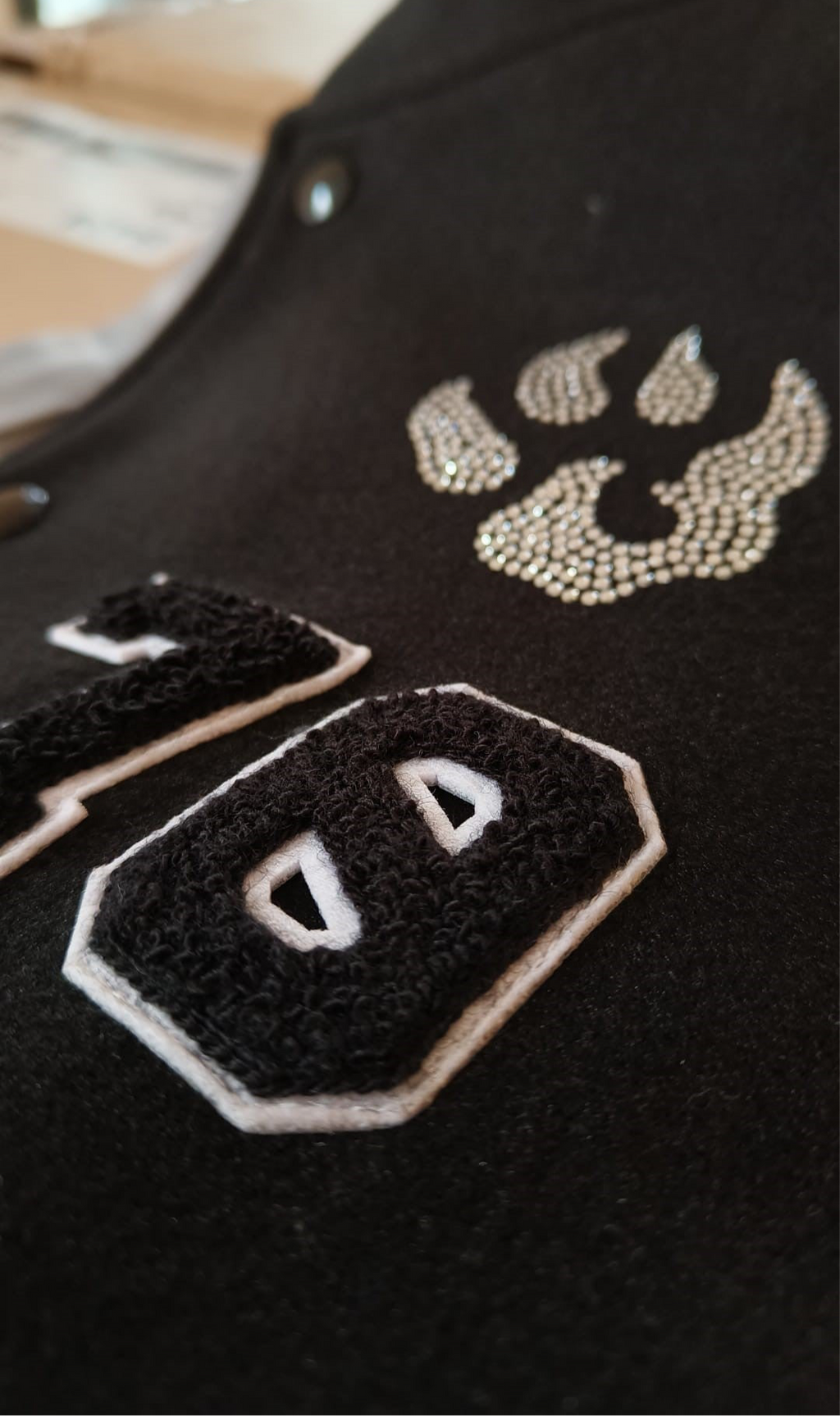 Teddy sportswear Malabar – Édition limitée Strass - Noir Gris