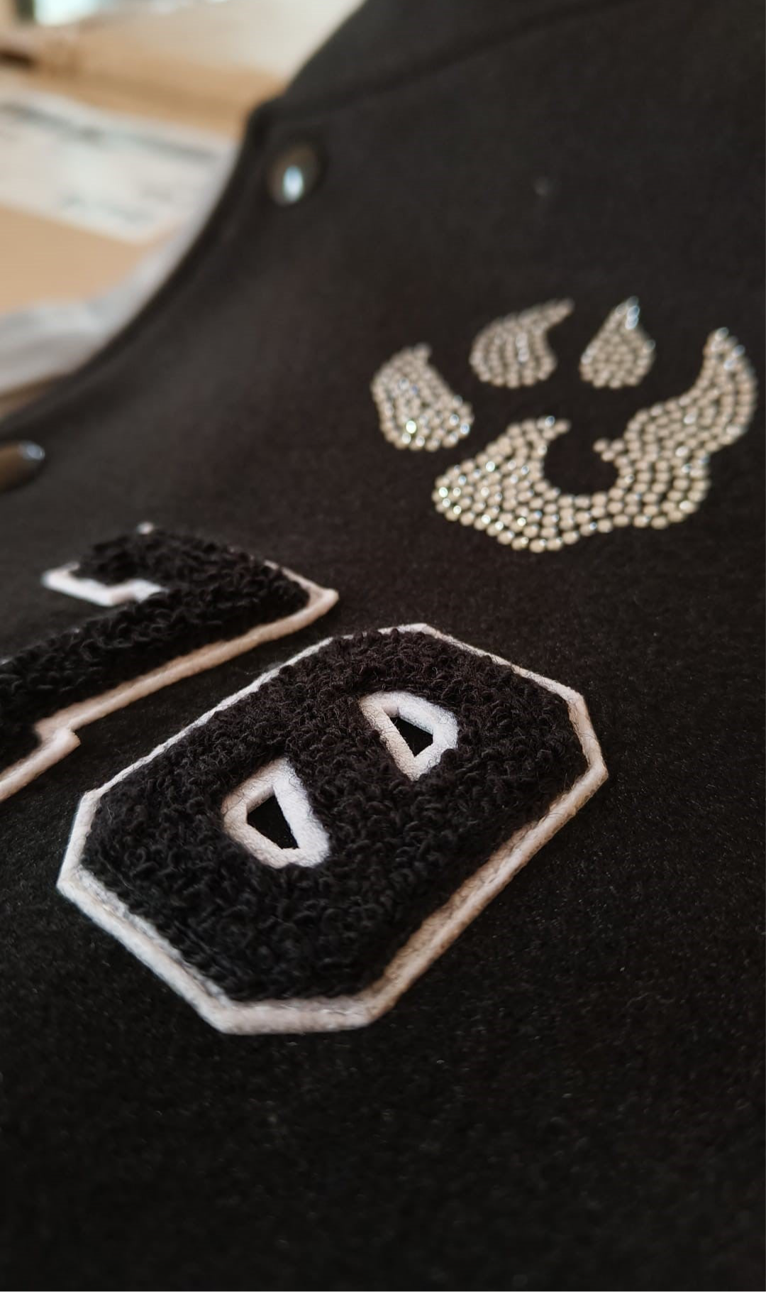 Teddy sportswear Malabar – Édition limitée Strass - Noir Gris