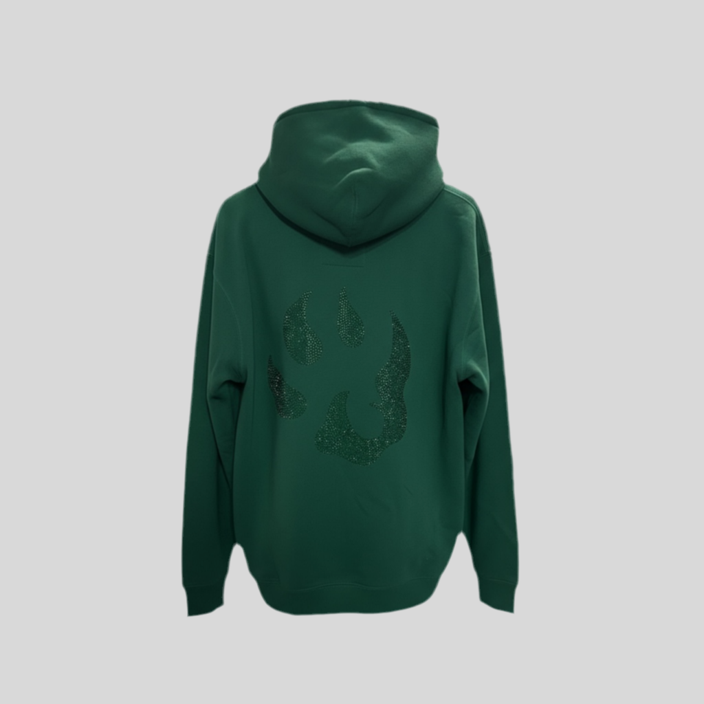 Sweat à capuche Malabar – Grosse patte signature Swarovski au dos | Édition premium