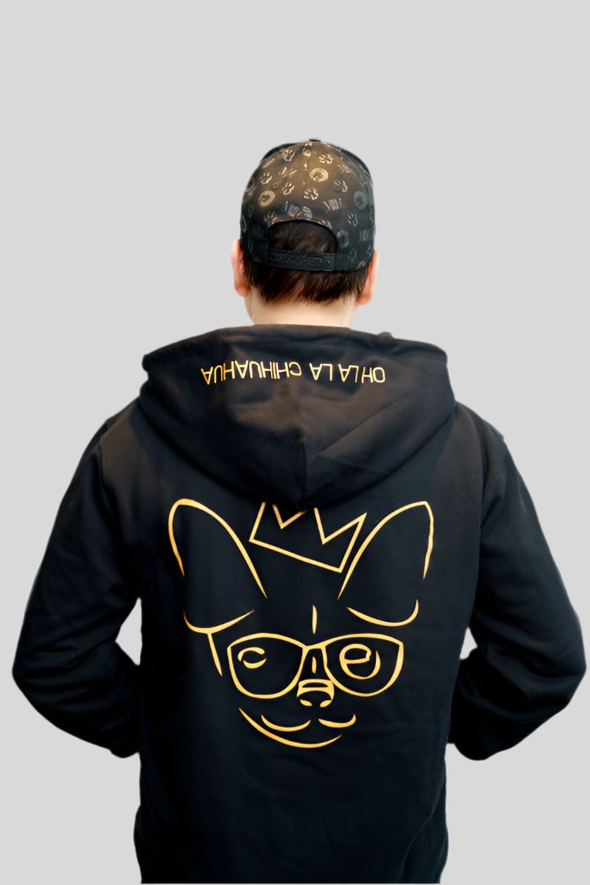 Veste à capuche zippée Oh la la Chihuahua – Jean-Marc Généreux