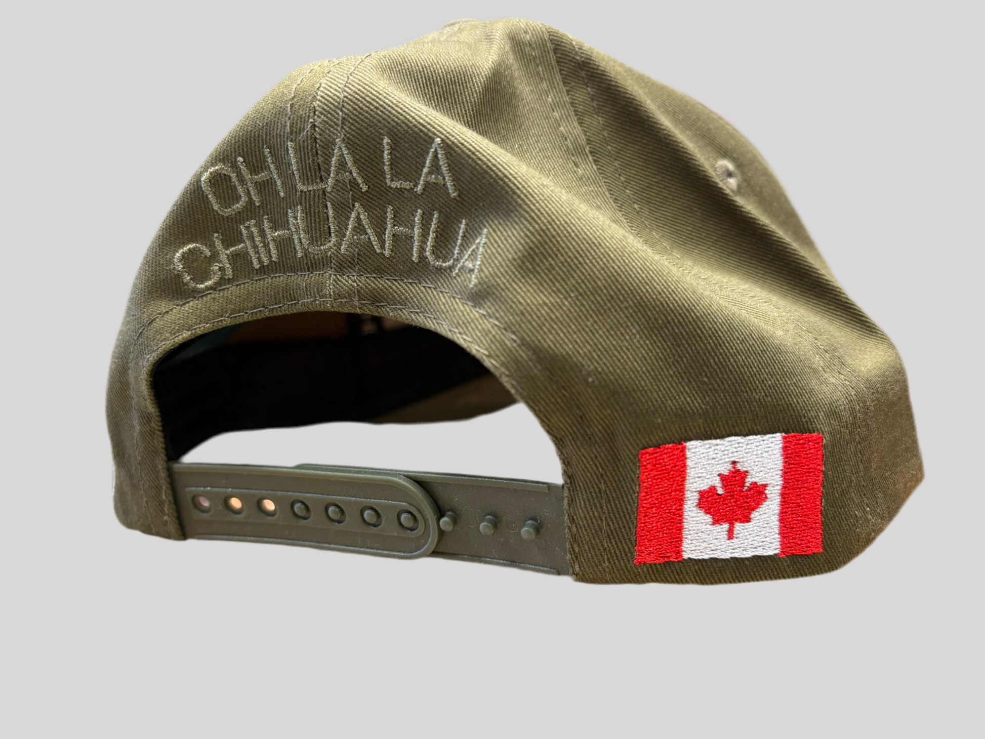 Casquette brodée Oh la la Chihuahua – Casquette unisexe logo Chihuahua | Jean-Marc Généreux