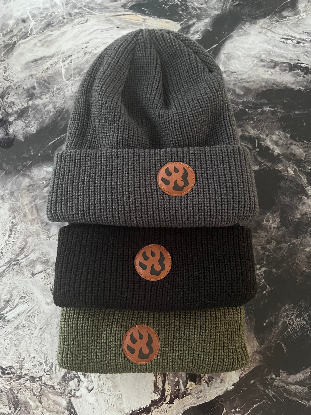 Bonnet patte de chien maille fine doublé