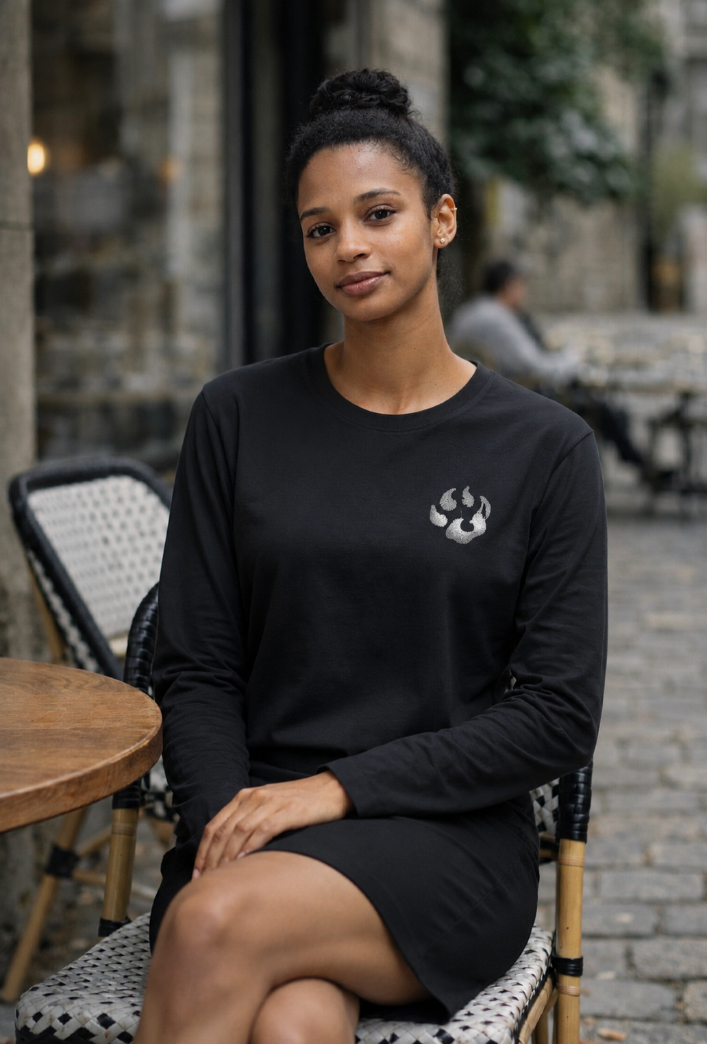 T-shirt manches longues Empreinte Signature Malabar – Swarovski