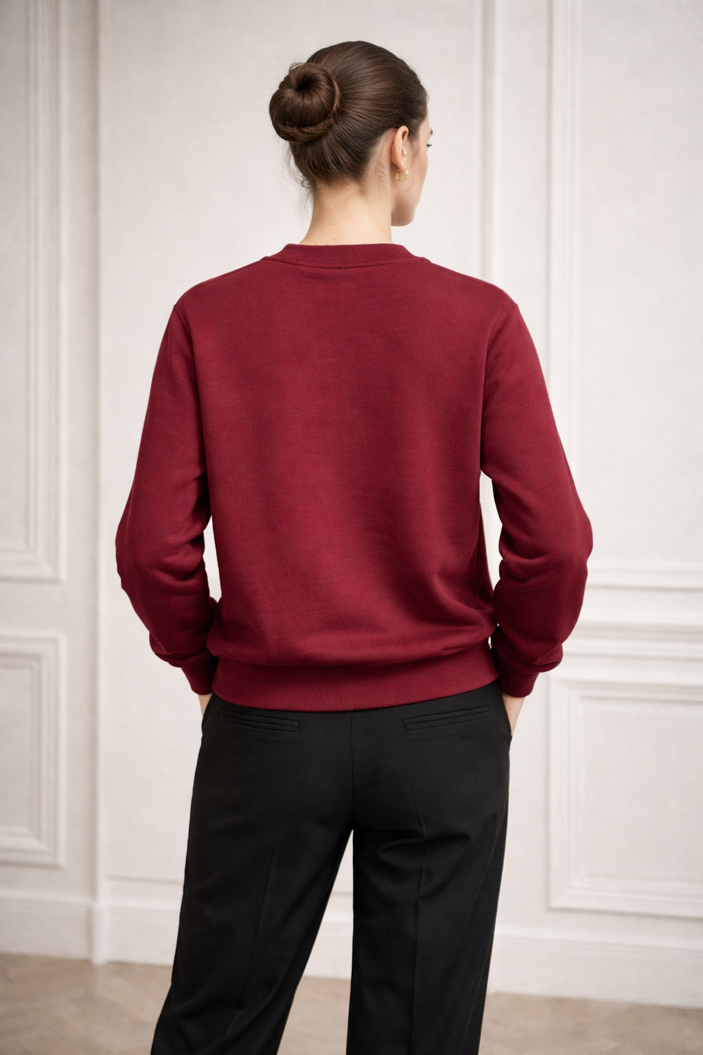 Sweat col rond signature Malabar 70 en coton organique – Confort premium