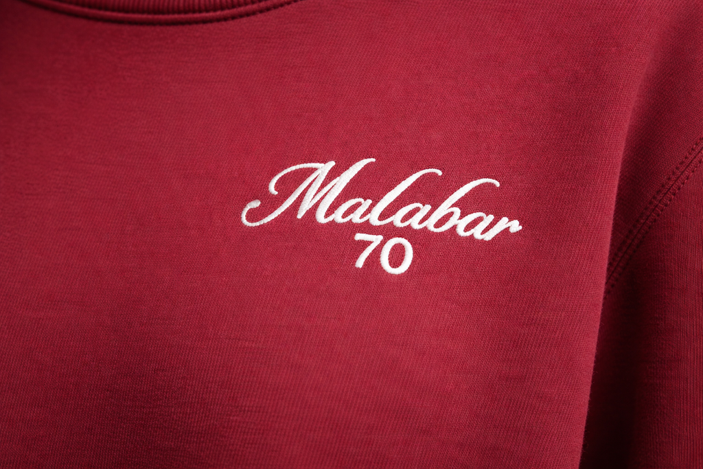 Sweat col rond signature Malabar 70 en coton organique – Confort premium