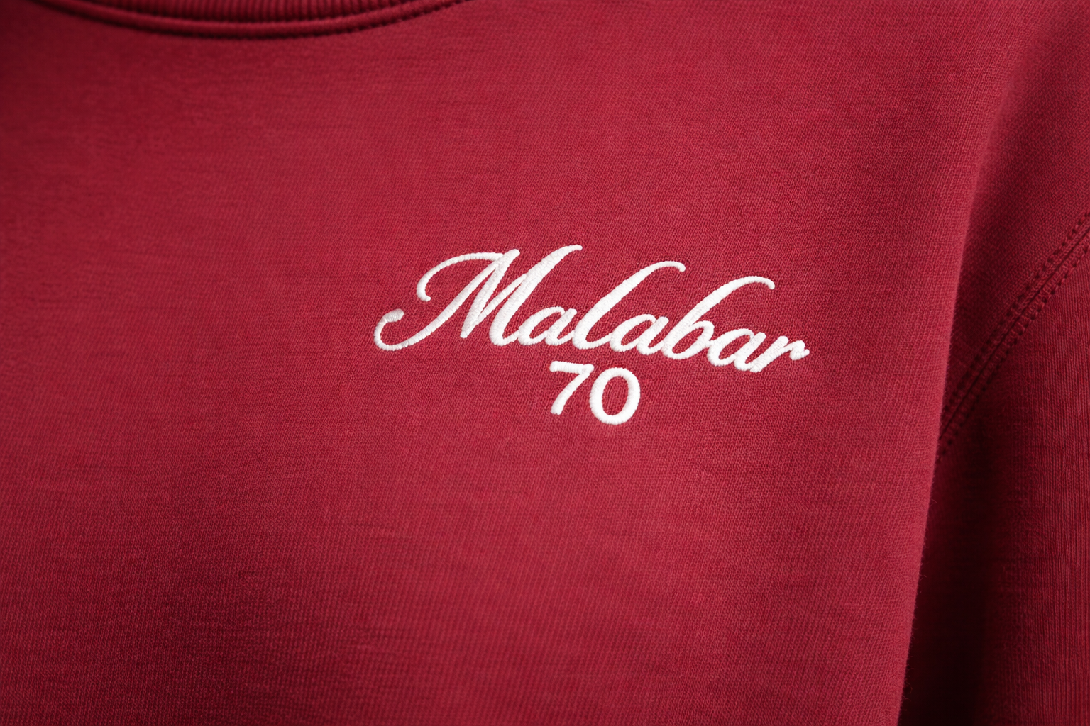 Sweat col rond signature Malabar 70 en coton organique – Confort premium