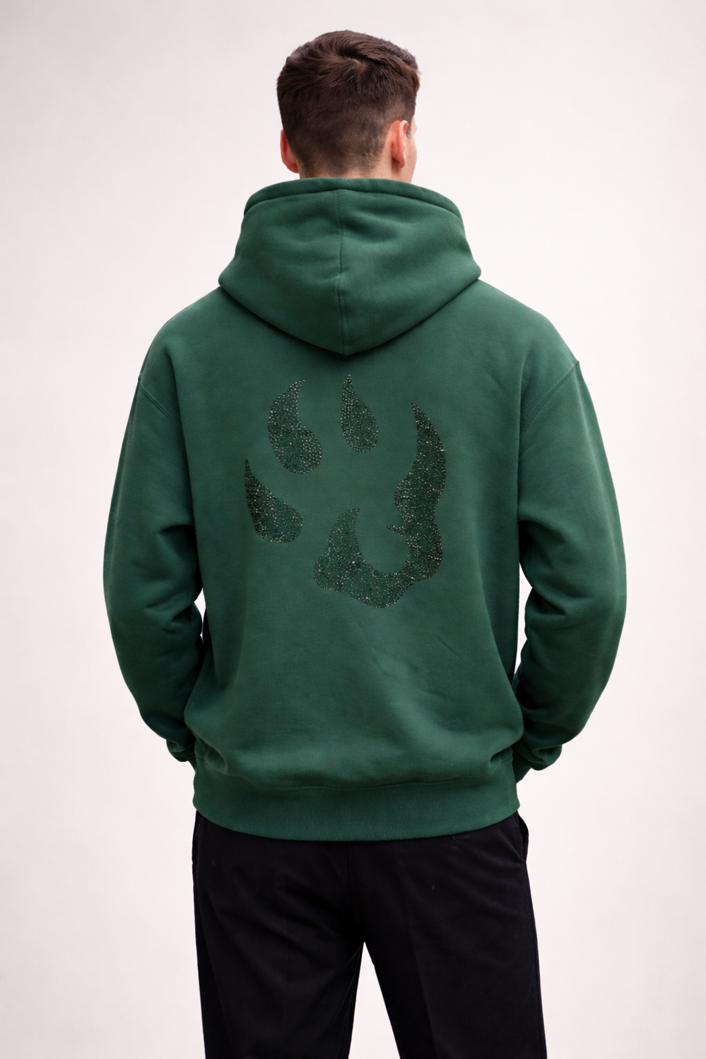 Sweat à capuche Malabar – Grosse patte signature Swarovski au dos | Édition premium