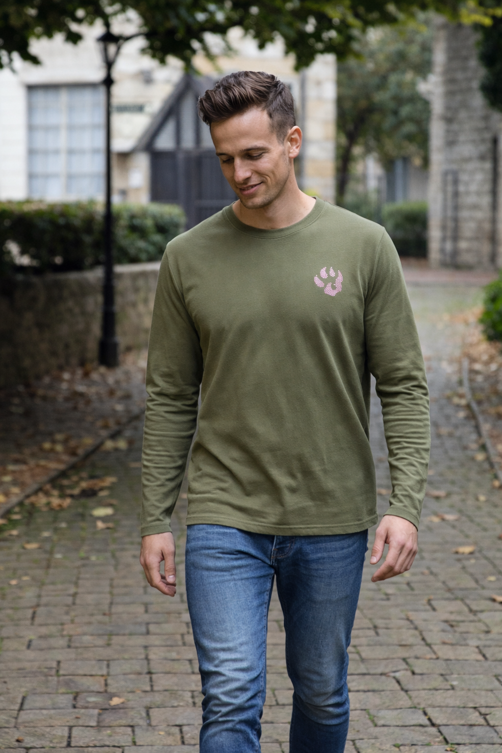 T-shirt manches longues Empreinte Signature Malabar – Swarovski