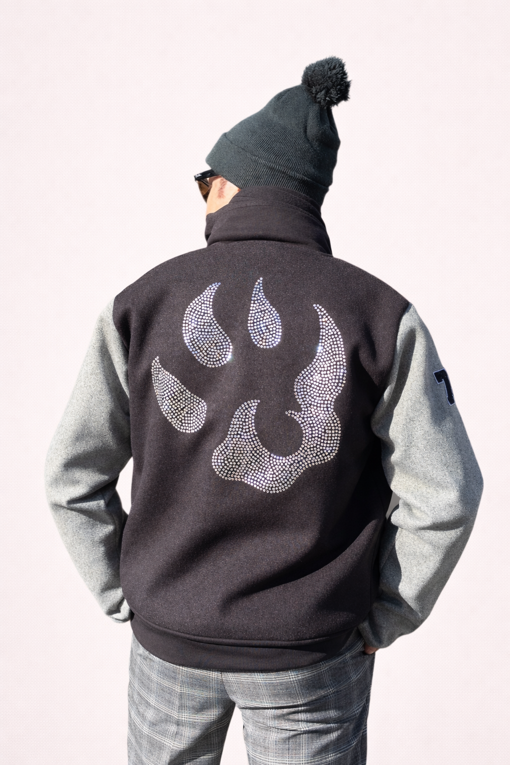 Teddy sportswear Malabar – Édition limitée Strass - Noir Gris