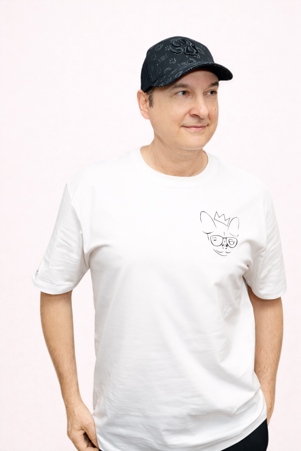 T-shirt Oh la la Chihuahua – Petit logo – Jean-Marc Généreux - 2 couleurs