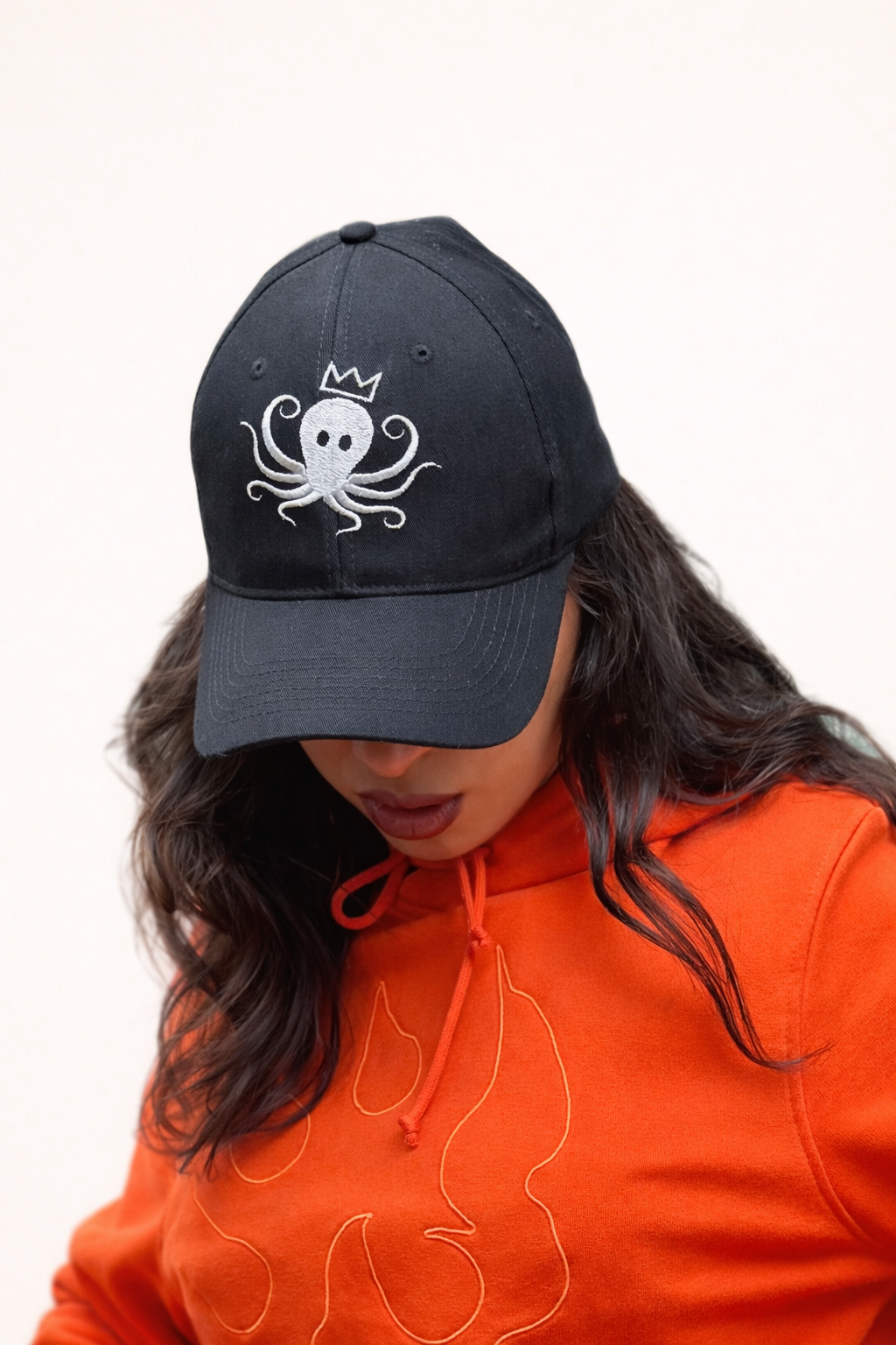Casquette Logo poulpe argenté