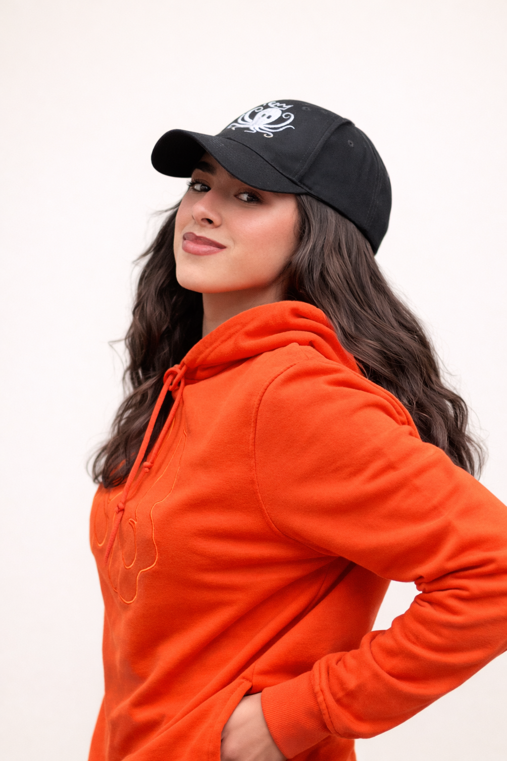 Casquette Logo poulpe argenté