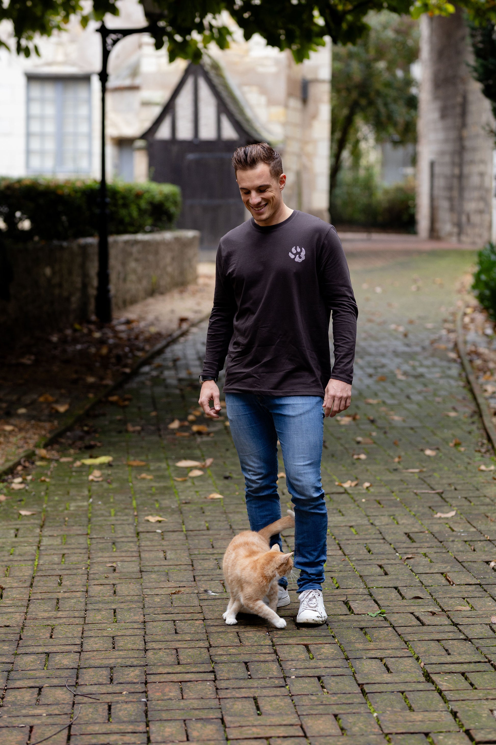 T-shirt manches longues Empreinte Signature Malabar – Swarovski