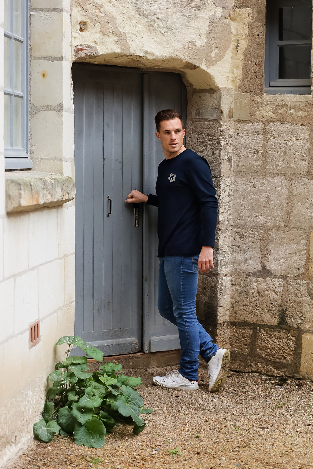 T-shirt manches longues Empreinte Signature Malabar – Swarovski