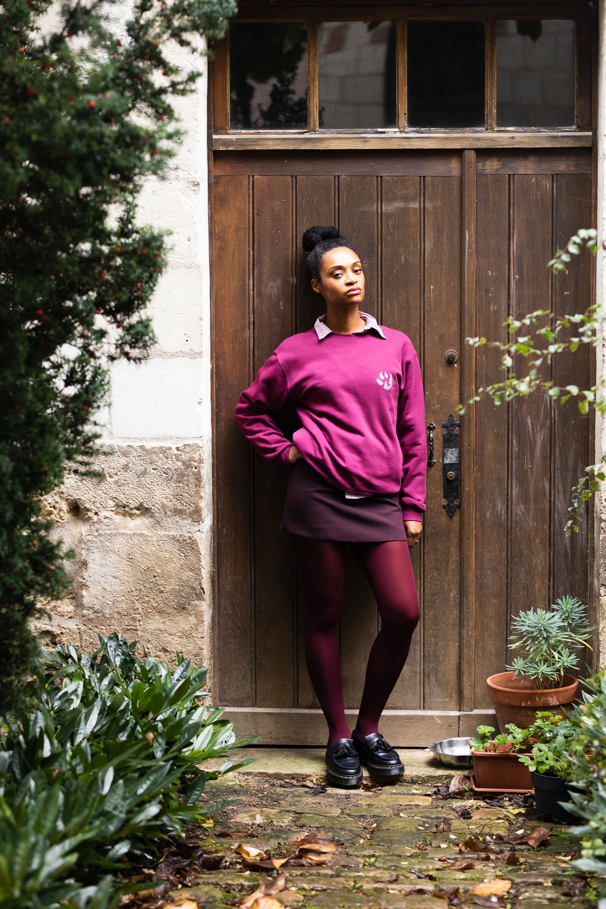 Sweat col rond Empreinte Signature Malabar – Swarovski