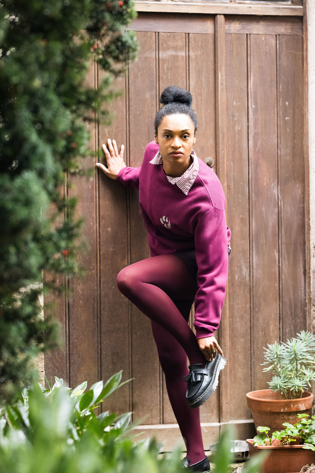 Sweat col rond Empreinte Signature Malabar – Swarovski